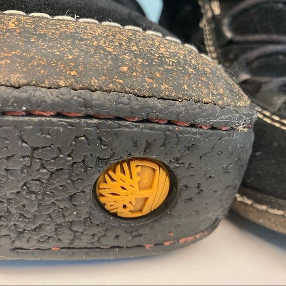 TIMBERLAND Sz 7 Suede Sherpa Lined  Lace-up Comfort Boots - Picture 4 of 15